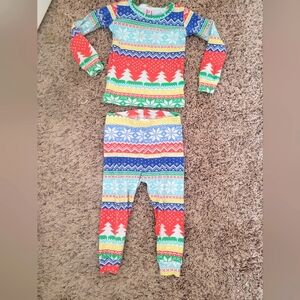 💥 3/$24 PJ Place 2 Piece Christmas‎ Multi Color Printed Pajamas